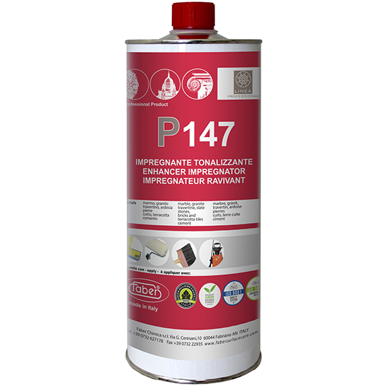 P147 - Vlekbestendige en kleurverdiepende behandeling met mat effect voor natuursteen, op solventbasis